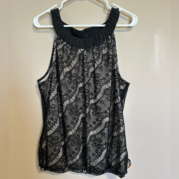 181 Ricki's Sleeveless Lace Blouse - Picture 1 of 4